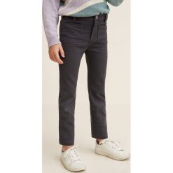 Mango Kids - Spodnie dziecięce Min 110-164 cm. Szare spodnie dziewczęce Mango Kids, z elastanu, casualowe. W wyprzedaży za 35,90 zł.