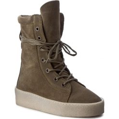 Botki BRONX - 46961-A BX 1418 Khaki 851. Zielone botki damskie skórzane marki Bronx. W wyprzedaży za 249,00 zł.