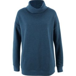 Bluzy damskie: Bluza oversize z golfem bonprix ciemnoniebieski