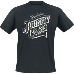 Johnny Cash The Fabulous T-Shirt czarny. Czarne t-shirty męskie marki Johnny Cash, s, z nadrukiem, z okrągłym kołnierzem. Za 74,90 zł.