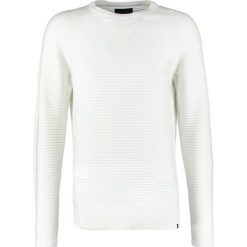 Swetry klasyczne męskie: Jack & Jones JCOWIND CREW NECK NOOS Sweter blanc de blanc