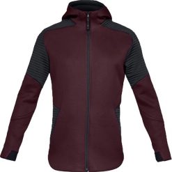Under Armour Unstoppable Move Fullzip Hoodie 1320705-600. Czerwone bluzy męskie Under Armour, xs, bez wzorów, z poliesteru, bez kołnierzyka, bez rękawów, bez kaptura. W wyprzedaży za 279,99 zł.