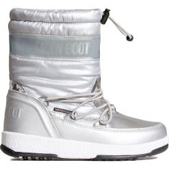 Buty MOON BOOT JR GIRL SOFT WP. Szare buty dziewczęce zimowe Moon Boot, bez zapięcia. Za 380,00 zł.