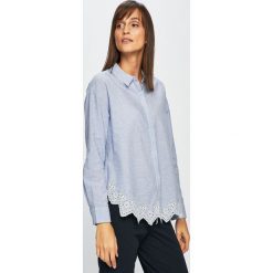 Only - Koszula. Niebieskie bluzki damskie ONLY, na co dzień, w paski, z bawełny, klasyczne, z klasycznym kołnierzykiem, z długim rękawem. Za 169,90 zł.