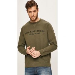 Pepe Jeans - Bluza Avalon. Niebieskie bluzy męskie Pepe Jeans, s, z nadrukiem, z bawełny, z okrągłym kołnierzem, bez rękawów, bez kaptura. W wyprzedaży za 159,90 zł.