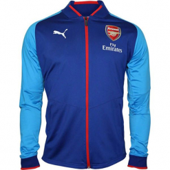 Kurtka sportowa "FC Arsenal" w kolorze niebieskim. Czerwone kurtki sportowe męskie marki Puma, xl, z materiału. W wyprzedaży za 159,95 zł.
