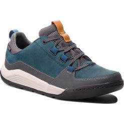 Sneakersy CLARKS - Ashcombe Run Gtx GORE-TEX 261354117 Dark Teal Nubuck. Niebieskie sneakersy męskie Clarks, bez wzorów, ze skóry, klasyczne, bez zapięcia. W wyprzedaży za 369,00 zł.