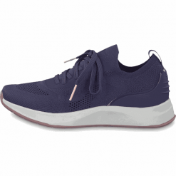 Tamaris tenisówki damskie 23705 38 ciemnoniebieskie. Niebieskie trampki i tenisówki damskie Tamaris, bez wzorów, bez zapięcia. Za 219,00 zł.