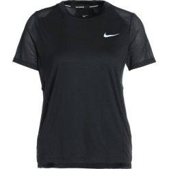 Nike Performance DRY MILER Tshirt basic black/reflective silver. Czarne t-shirty damskie marki Nike Performance, l, z poliesteru. Za 129,00 zł.