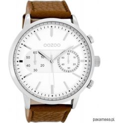 Zegarek OOZOO C9055 brown/white. Brązowe zegarki męskie Pakamera. Za 239,00 zł.