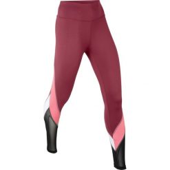 Legginsy sportowe, długie, LEVEL 2 bonprix czerwony klonowy - dymny malinowy - biały. Czerwone spodnie damskie bonprix. Za 79,99 zł.