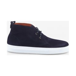Trussardi Jeans Tenisówki Niebieski. Niebieskie trampki męskie Trussardi Jeans, bez wzorów, z jeansu, bez zapięcia. Za 585,95 zł.