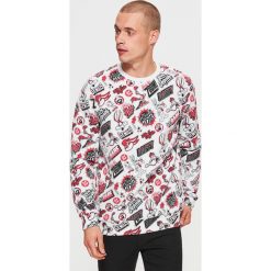 Bluza LOONEY TUNES - Biały. Białe bluzy męskie Cropp, s, bez wzorów, bez kołnierzyka, bez rękawów, bez kaptura. Za 79,99 zł.
