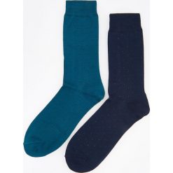 Skarpety 2 pack z merceryzowanej bawełny - Khaki. Skarpetki męskie Reserved. Za 29,99 zł.