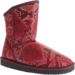 Buty zimowe damskie: Zimowe botki „Agathe” w kolorze czerwonym