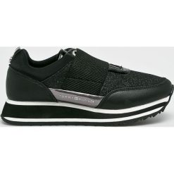 Tommy Hilfiger - Buty. Czarne buty sportowe damskie TOMMY HILFIGER, z materiału. Za 399,90 zł.