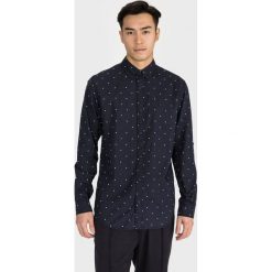 Jack & Jones Aop Koszula Niebieski. Niebieskie koszule męskie Jack & Jones, l, w grochy, z bawełny, bez kołnierzyka, z długim rękawem. Za 152,95 zł.