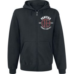 Bejsbolówki męskie: Pantera Skull Circle Bluza z kapturem rozpinana czarny