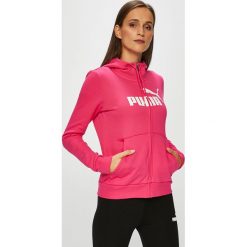 Puma - Bluza. Czerwone bluzy damskie Puma, s, z nadrukiem, z elastanu, bez rękawów, z kapturem. W wyprzedaży za 199,90 zł.