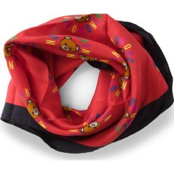 Chusta MOSCHINO - 03548 002. Czerwone chusty damskie MOSCHINO, z jedwabiu. Za 369,00 zł.