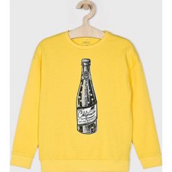 Name it - Bluza dziecięca 122-164 cm. Żółte bluzy dziewczęce marki Name it, z nadrukiem, z bawełny, bez rękawów, bez kaptura. Za 89,90 zł.