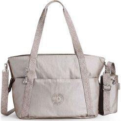 Torba "Little Heart" w kolorze srebrnym na akcesoria do przewijania - 50 x 31 x 20 cm. Szare torebki klasyczne damskie Kipling, w paski, z materiału. W wyprzedaży za 258,95 zł.