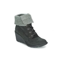 Botki Timberland AMSTON ROLL TOP. Czarne botki damskie Timberland, bez wzorów, bez kołnierzyka. Za 567,20 zł.