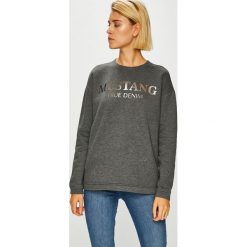 Mustang - Bluza. Szare bluzy damskie Mustang, s, z nadrukiem, z bawełny. W wyprzedaży za 139,90 zł.
