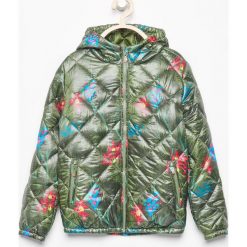 Pikowana kurtka z kapturem - Khaki. Brązowe kurtki damskie pikowane marki Reserved, xl, z kapturem. Za 199,99 zł.