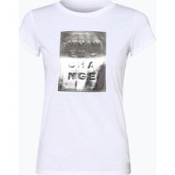 Armani Exchange - T-shirt damski, czarny. Czarne t-shirty damskie marki Armani Exchange, s, z aplikacjami, bez kołnierzyka. Za 149,95 zł.