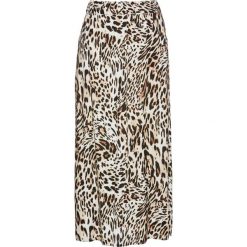 Spódnica z wiskozy bonprix w cętki leoparda. Spódniczki damskie bonprix. Za 74,99 zł.