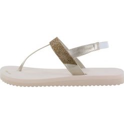 Chodaki damskie: Japonki "Slim Glam" w kolorze kremowym