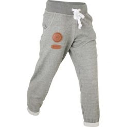 Spodnie sportowe, długość 7/8 bonprix szary melanż. Szare spodnie sportowe damskie marki DOMYOS, z bawełny. Za 49,99 zł.