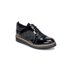 Derby Regard RUVIX V1 VERNIS NOIR. Czarne półbuty damskie marki Regard, bez wzorów, bez obcasa, bez zapięcia. Za 527,20 zł.