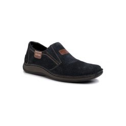 RIEKER 05265-14. Niebieskie półbuty męskie Rieker, ze skóry. Za 269,99 zł.