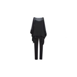 Kombinezony Lauren Ralph Lauren GEORGETTE TUNIC JUMPSUIT. Czarne kombinezony damskie marki Lauren Ralph Lauren. Za 1049,00 zł.