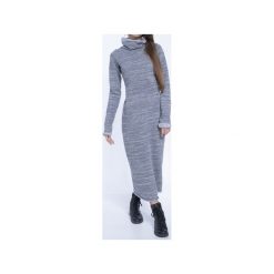 GAZELLE. Szare sukienki damskie Unknown style, m, bez wzorów, z bawełny, z golfem, z długim rękawem, długie, midi. Za 480,00 zł.