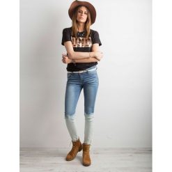 Spodnie damskie jeansowe jeansy ombre sznurowane m. Jeansy damskie Merg Selection, m, z bawełny. Za 69,00 zł.