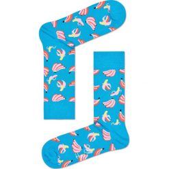 Happy Socks - Skarpety Banana. Niebieskie skarpetki męskie Happy Socks, z bawełny. W wyprzedaży za 27,90 zł.