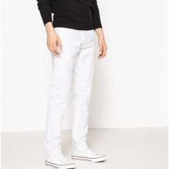 Dżinsy slim. Brązowe jeansy męskie slim marki La Redoute Collections. Za 141,08 zł.