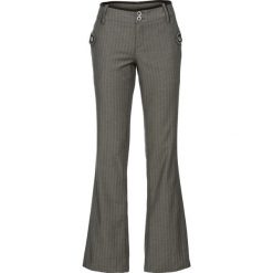 Spodnie biznesowe BOOTCUT w tenisowe prążki bonprix zielono-szary. Zielone spodnie damskie bonprix. Za 129,99 zł.