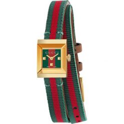 ZEGAREK GUCCI G-FRAME YA128527. Niebieskie zegarki damskie marki GUCCI, szklane. Za 3330,00 zł.