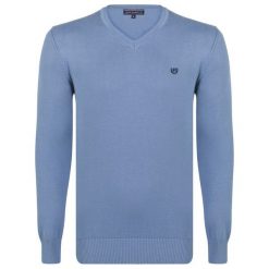 Felix Hardy Sweter Męski M Niebieski. Niebieskie swetry męskie Felix Hardy, m, bez wzorów, bez kołnierzyka, bez kaptura. W wyprzedaży za 159,00 zł.