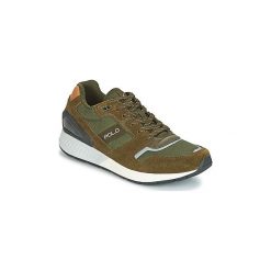 Buty Polo Ralph Lauren TRAIN 100. Zielone trampki męskie Polo Ralph Lauren, bez wzorów, bez zapięcia. Za 519,00 zł.