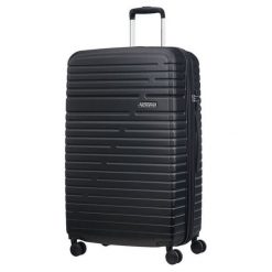 American Tourister Walizka Podróżna Aero Racer 79 Cm Czarna. Czarne walizki American Tourister, bez wzorów, wakacyjne. W wyprzedaży za 415,00 zł.