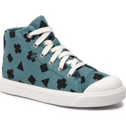 Trampki CLARKS - City FlareHi K 261404706 Teal Combi. Niebieskie trampki dziewczęce Clarks, bez wzorów, z gumy, bez zapięcia. Za 219,00 zł.