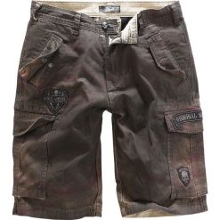 Spodenki i szorty męskie: Rock Rebel by EMP Army Vintage Shorts Krótkie spodenki brązowy