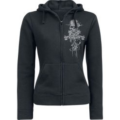 Bluzy damskie: Rock Rebel by EMP Freaking Out Loud Bluza z kapturem rozpinana damska czarny