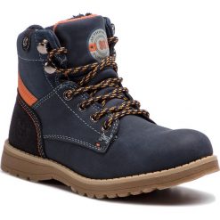 Trapery ACTION BOY - CP40-8026J Granatowy. Niebieskie śniegowce chłopięce Action Boy, bez zapięcia. Za 119,99 zł.