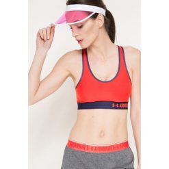 Under Armour - Biustonosz. Czerwone biustonosze sportowe damskie marki Under Armour, xs, z elastanu. W wyprzedaży za 69,90 zł.